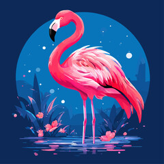 Pink flaminggo © SanikDeni