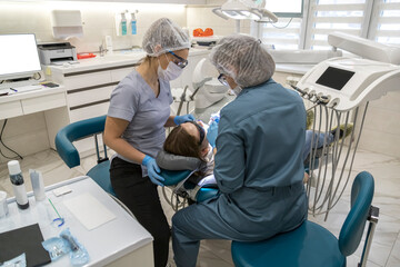 Patient in the dentist's office