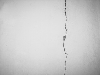 crack on cement wall
