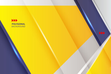 polygonal abstract background yellow and blue colour