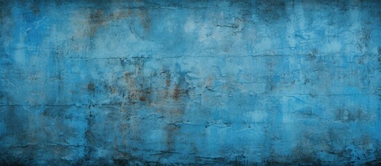Grunge blue background of a wall