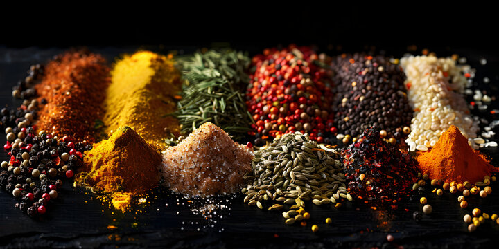 
Search photos...

 Multi colored spices in bowl, perfect for curry generated

