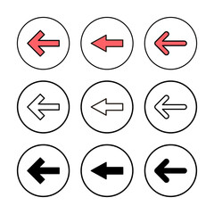 Arrow icon vector illustration. Arrow sign and symbol for web design.