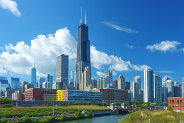 Obraz premium City skyline