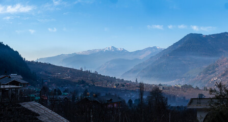 panorama of the mountains