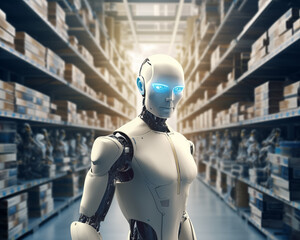 Use AI robots to help with warehouse work in place of human workers in areas at risk. which can
 work longer and more.