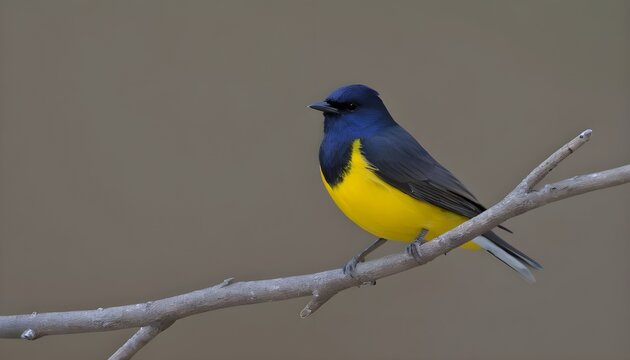 yellow and blue bird.