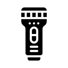 flashlight glyph icon