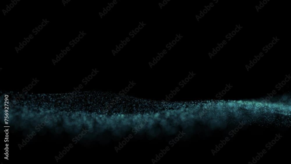 Poster magic glitter dotted waves loop slow motion animation.