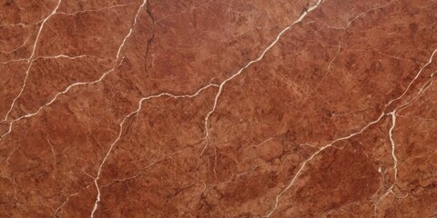 Fototapeta premium Brown marble stone texture with cracks. Abstract natural granite dark red rock background with copy space Grunge modern surface