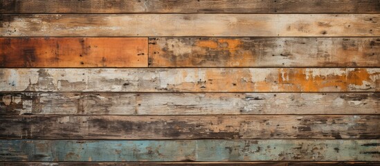 Weathered wooden backdrop