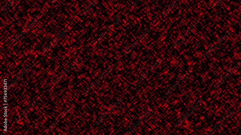 Poster red animation of crosshatch moving background