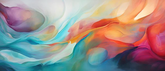 Abwaschbare Fototapete Beautiful abstract oil painting texture illustration . © Mishi