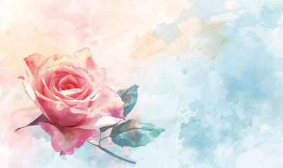 rose flower background-generative aI