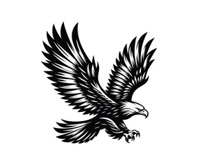 Obraz premium Flying eagle vector