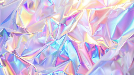 Light abstract holographic flare on a white background with Generative Ai. Iridescent background texture soft.