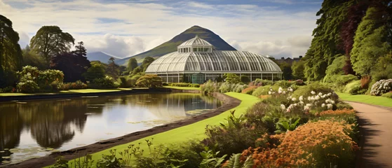 Crédence de cuisine en verre imprimé Etats Unis Belfast Botanic Gardens and Palm house .