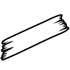 Black Outline Highlight Marker Vector 