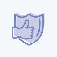 Icon Reliable. suitable for Feedback symbol. two tone style. simple design editable. design template vector. simple symbol illustration