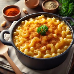 Creamy Mac and Cheese with Fresh Parsley