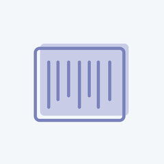 Icon Barcode. suitable for Business symbol. two tone style. simple design editable. design template vector. simple symbol illustration