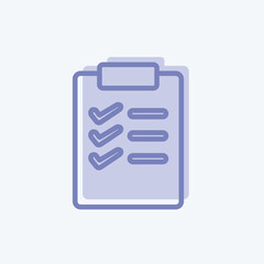 Obraz premium Icon Wish List. suitable for Business symbol. two tone style. simple design editable. design template vector. simple symbol illustration