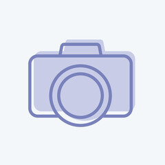 Icon Camera. suitable for Art symbol. two tone style. simple design editable. design template vector. simple illustration