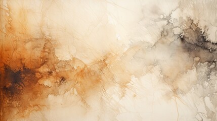 Abstract ink painting depicted on textured grunge paper, adding depth and richness to the artwork.