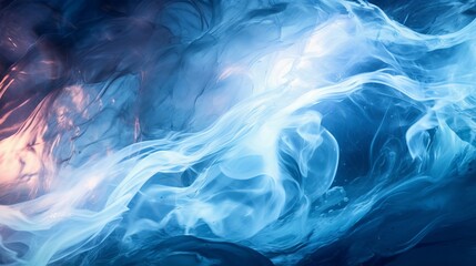 Abstract portrayal of seawater flowing under the illumination of light.