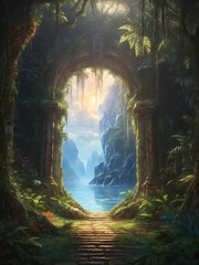 Magic Cave In The Forest