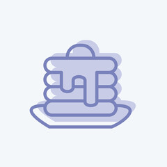 Icon Pancake. suitable for Bee Farm. two tone style. simple design editable. design template vector. simple illustration