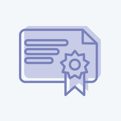 Icon Sertificate. suitable for Bee Farm. two tone style. simple design editable. design template vector. simple illustration