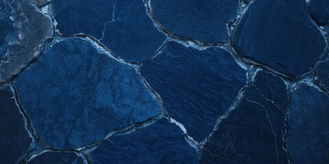 navy blue stone background with beautiful mineral veins. abstract elegance concept background
