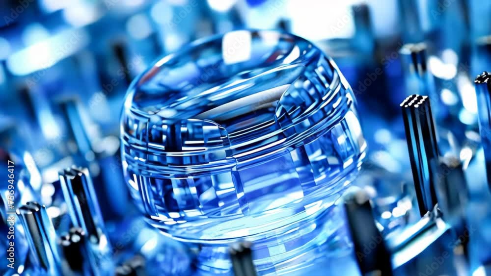 Aufkleber generic abstract technology and engineering background animation