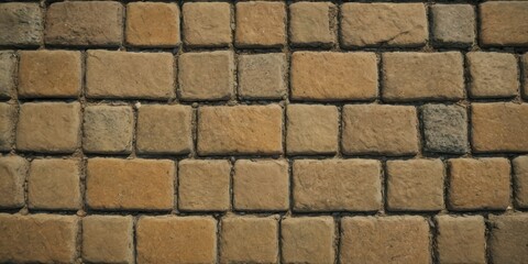 Obraz premium Paving stone pavement texture. Cobblestone pavement top view. Old stone sidewalk. Paving texture