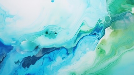 Green-blue marble texture design, reminiscent of fashion art painting and abstract color blending.