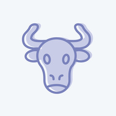 Icon Beef. suitable for Meat. two tone style. simple design editable. design template vector. simple illustration