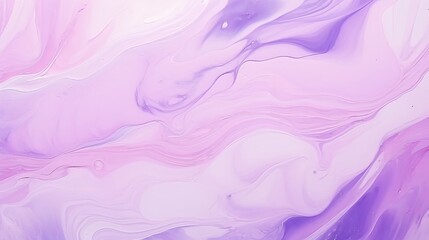 Light purple and lilac hues merge in an abstract fluid art background, resembling liquid marble and acrylic painting on canvas, with a shimmering violet gradient and pearl wavy pattern.