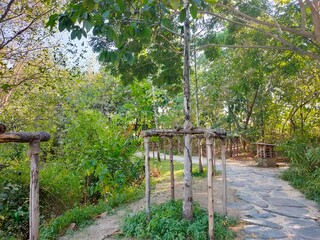 Public park for relaxation and exercise both in the morning and in the evening.