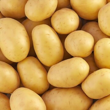 potatoes on a market stall