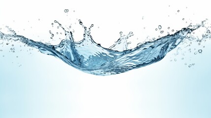 Water splashes isolated individually against a white background.