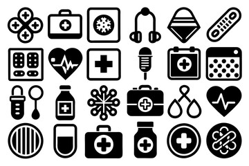 medical--line-icons-set