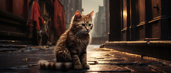Cat on the street ..
