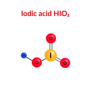 Iodic acid molecular structure formula
