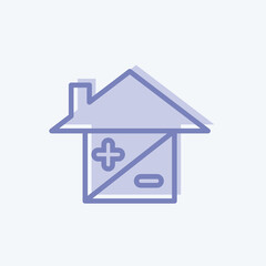 Icon Mortgage. suitable for education symbol. two tone style. simple design editable. design template vector. simple illustration