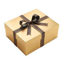 Gift box_hyperrealistic_hyper detailed_isolated on transparent background_Generative Ai
