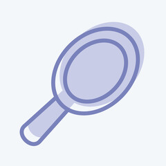 Icon Hand Mirror. suitable for medicine symbol. two tone style. simple design editable. design template vector. simple illustration