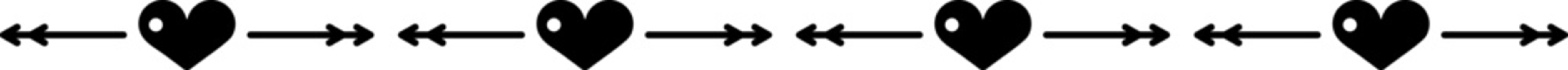 Heart border frame doodle