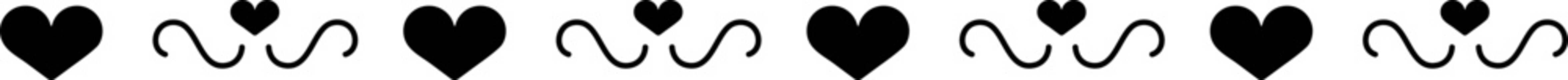 Heart border frame doodle