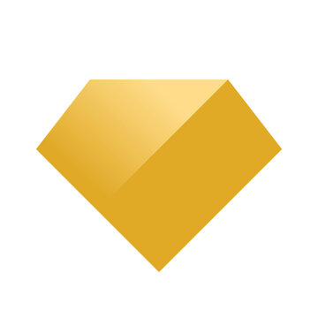 Diamond gold logo vector, golden diamond icon
